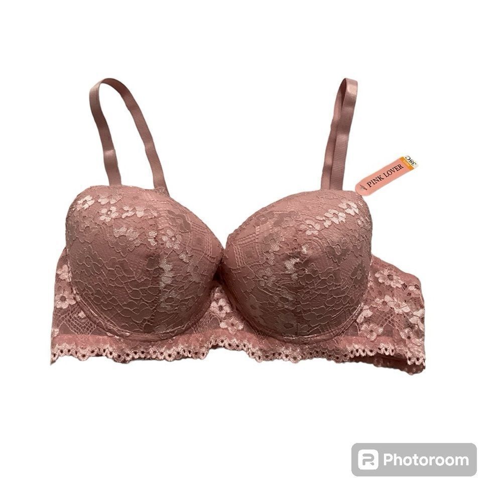 Pink Lover T shirt bra 38C NWT